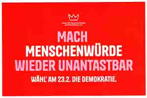 MACH MENSCHENWÜRDE WIEDER UNANTASTBAR